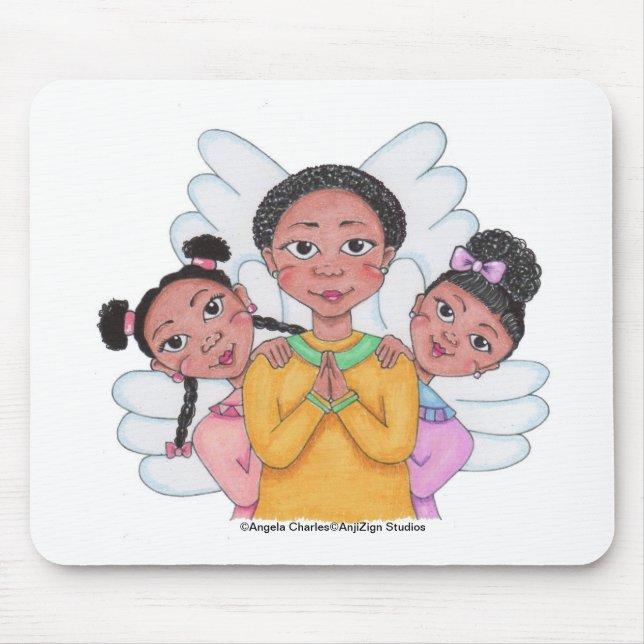 Heavenly Cuties Mouse Pad (Front)