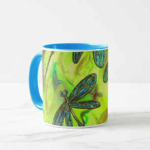 Heavenly Dragonflies On a Starry Sky Mug