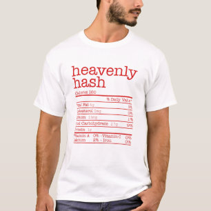 Heavenly Hash Nutrition Facts Matching Thanksgivin T-Shirt