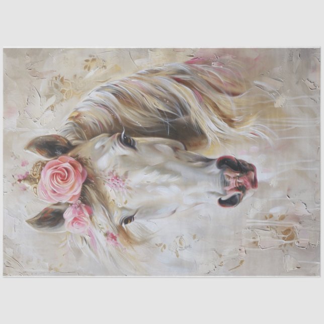 Heavenly Horse Four Tissue Paper (Front)