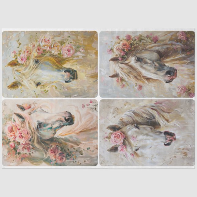 Heavenly Horses Tissue Paper (Front)