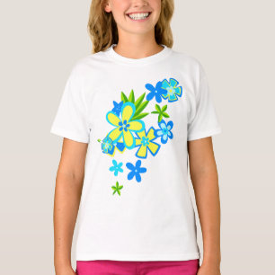 Heavenly Hula Hawaiian Flowers T-Shirt