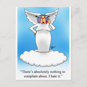 Heavenly Humour Angel Cartoon Gift! Postcard