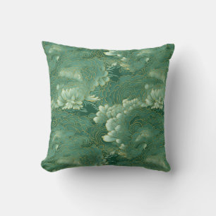 Heavenly Jade Chiyogami Cushion