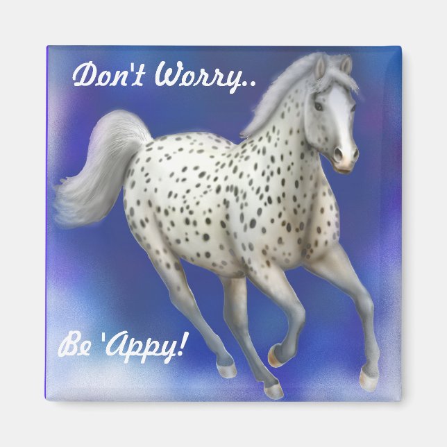 Heavenly Leopard Appaloosa Customisable Magnet (Front)