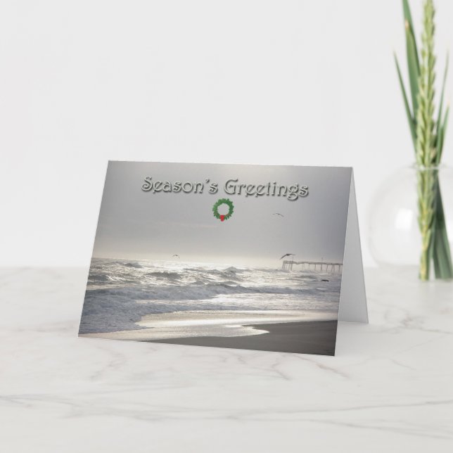 Heavenly Light Season's Greetings Card (Front)