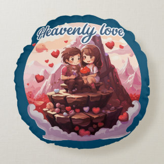 Heavenly love round cushion