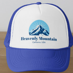 Heavenly Mountain California ski resort clothing  Trucker Hat
