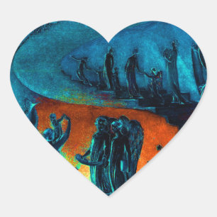 Heavenly Music Band Heart Sticker