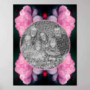 Heavenly Pink Rose Flower Create Your Own Photo Poster