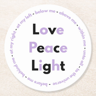 Heavenly prayer Posavasos Round Paper Coaster