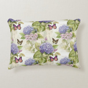 Heavenly Purple Hydrangea Harmony   Decorative Cushion