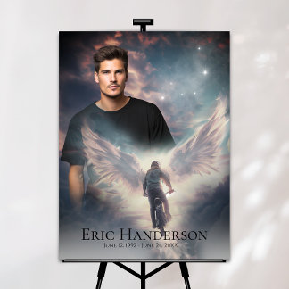 Heavenly Rider Memorial Poster – Custom Bike Lover