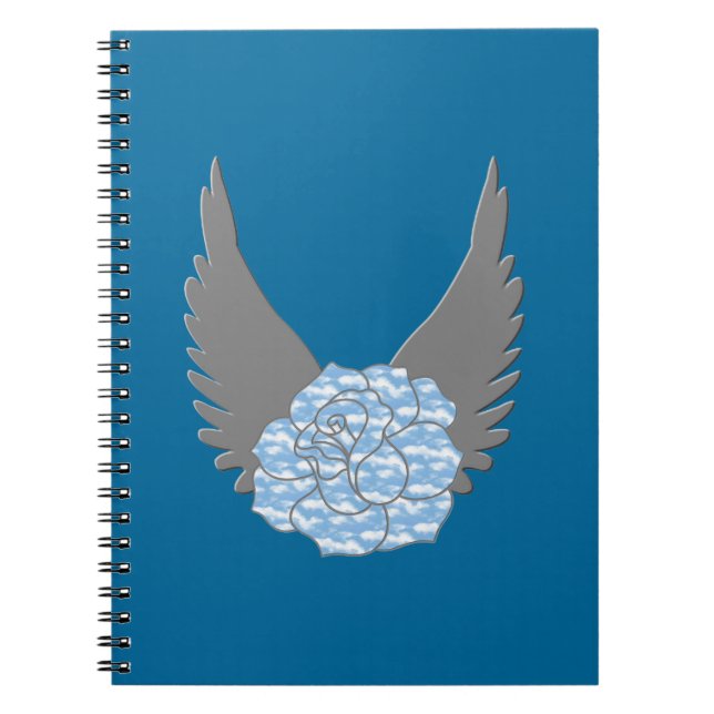 Heavenly Rose Spiral Notebook (Front)