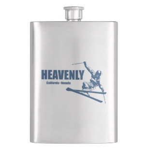 Heavenly Ski Resort California Nevada Skier Hip Flask