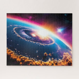 Heavenly Skies Portray a Cosmic Art Outer Space Jigsaw Puzzle