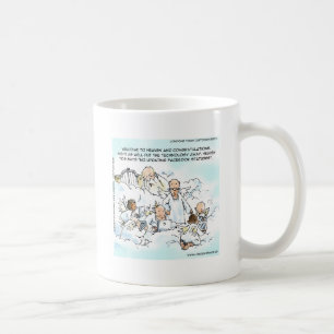 Heavenly Social Media Funny Coffee Mug