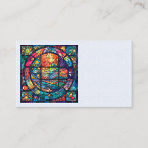 Heavenly Stained Glass Artwork Business Cards