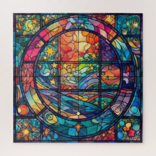 Heavenly Stained Glass Artwork Puzzle