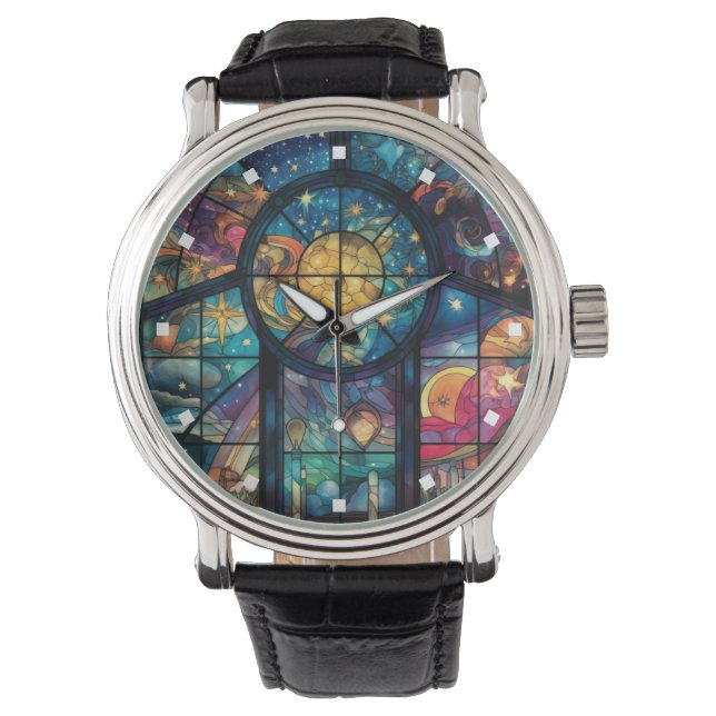 Heavenly Stained Glass Artwork Watch (Front)