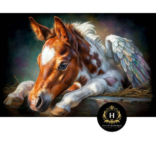 Heavenly Winged Foal Heart Blaze Decoupage Tissue Paper