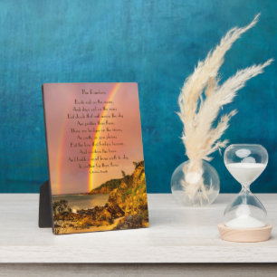 Heaven's Bridges, The Rainbow Poem Plaque