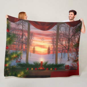 Heaven's Dayspring Fleece Blanket