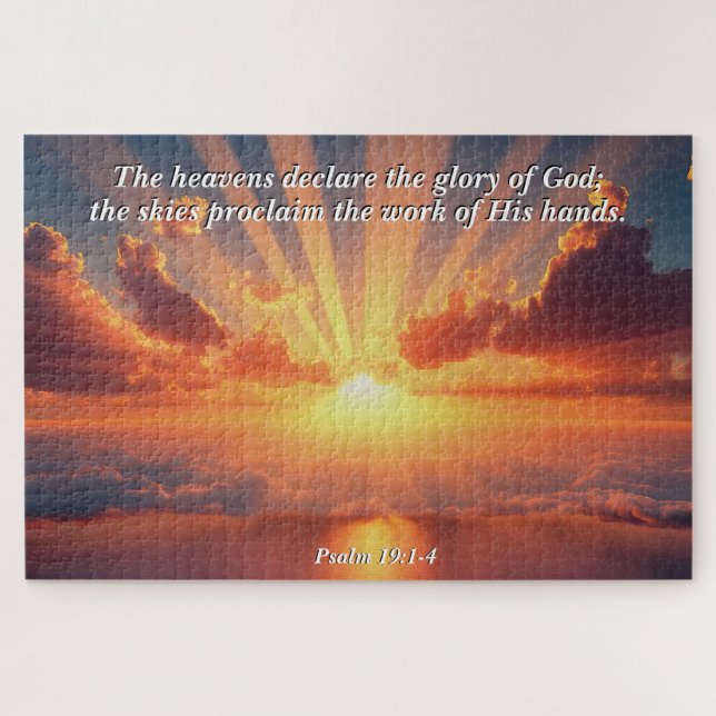 Heavens Declare the Glory: God & Creation Verse Jigsaw Puzzle (Horizontal)