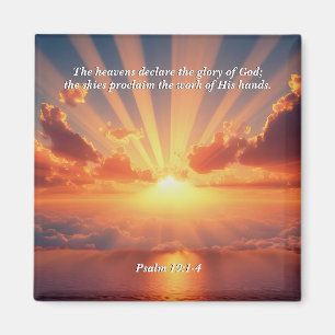 Heavens Declare the Glory: God & Creation Verse Magnet