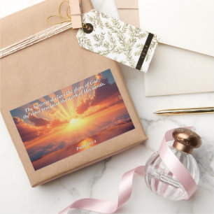 Heavens Declare the Glory: God & Creation Verse Rectangular Sticker