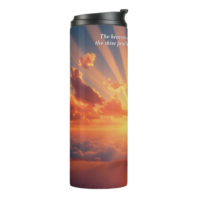 Heavens Declare the Glory: God & Creation Verse Thermal Tumbler (Rotated Left)