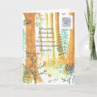 Heaven's Leash pet sympathy card