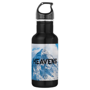 Heavens Text Name Sky Blue Image Water Bottle
