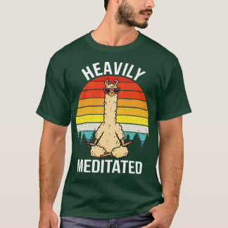 Heavily Meditated IV Llama T-Shirt