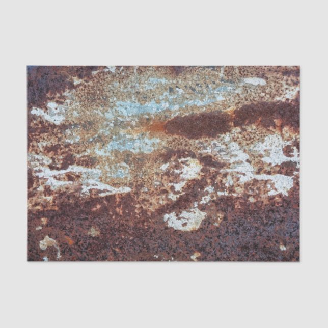 Heavily Rusted Metal Pattern Tissue Paper (Front)