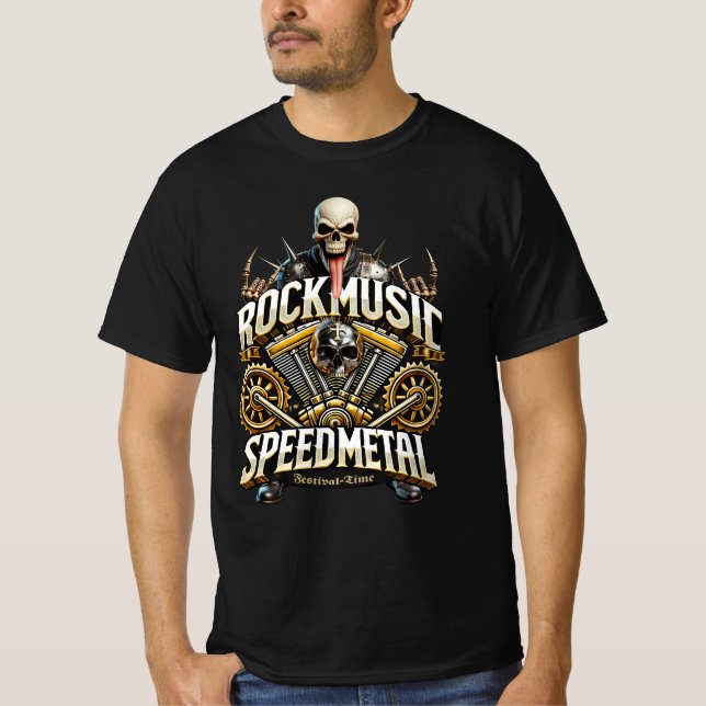 Heavy and Speedmetal Festival Time T-Shirt (Front)