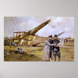 Heavy Artillery on the Railway, October 1916 Poster