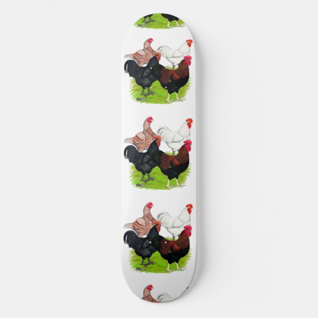 Heavy Breed Rooster Quartet Skateboard (Front)