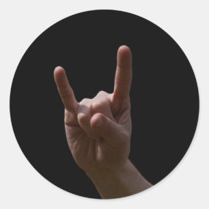 heavy classic round sticker