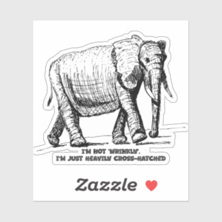 Heavy Cross-Hatched Elephant