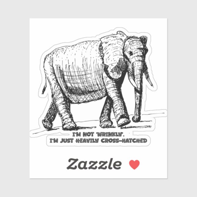 Heavy Cross-Hatched Elephant (Sheet)