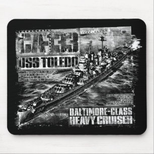 Heavy cruiser Toledo Mouse Pad
