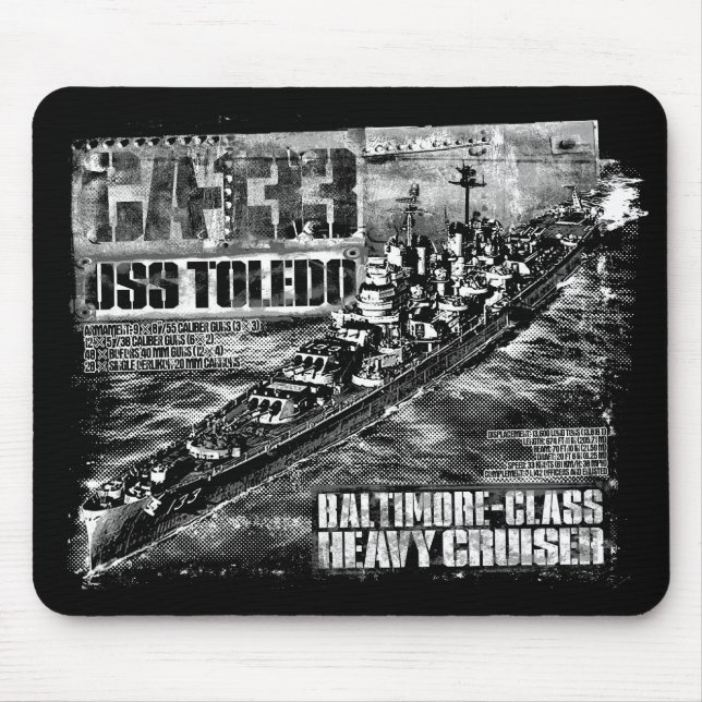 Heavy cruiser Toledo Mouse Pad (Front)