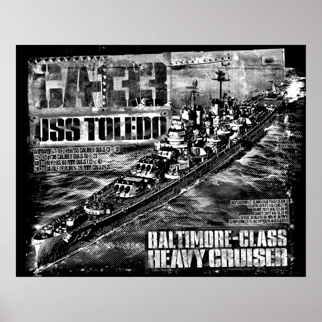 Heavy cruiser Toledo Poster (Front)