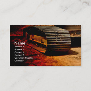 heavy duty construction equipment business card