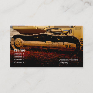 heavy duty construction equipment business card