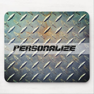 Heavy Duty Diamond Plate Steel Custom Graphic Mouse Pad