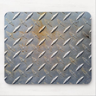 Heavy Duty Diamond Plate Steel Graphic Mouse Pad