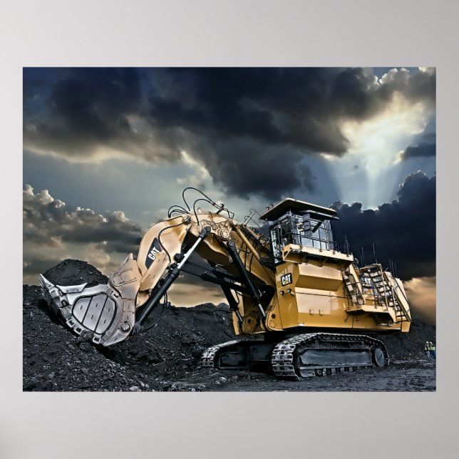 Heavy Duty Excavator Poster (Front)