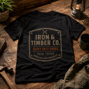 Heavy Duty Goods Vintage Industrial Graphic T-Shirt